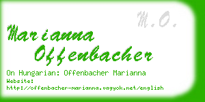 marianna offenbacher business card